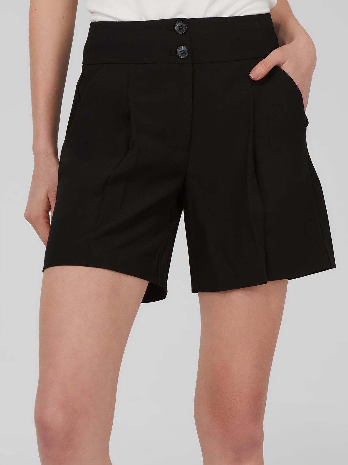 High Rise Shorts With Front Pleats sold by Suzy Shier product image thumbnail 2