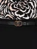 Belted Panel Midi Skirt sold by Suzy Shier