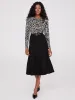 Belted Panel Midi Skirt sold by Suzy Shier