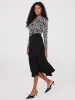 Belted Panel Midi Skirt sold by Suzy Shier