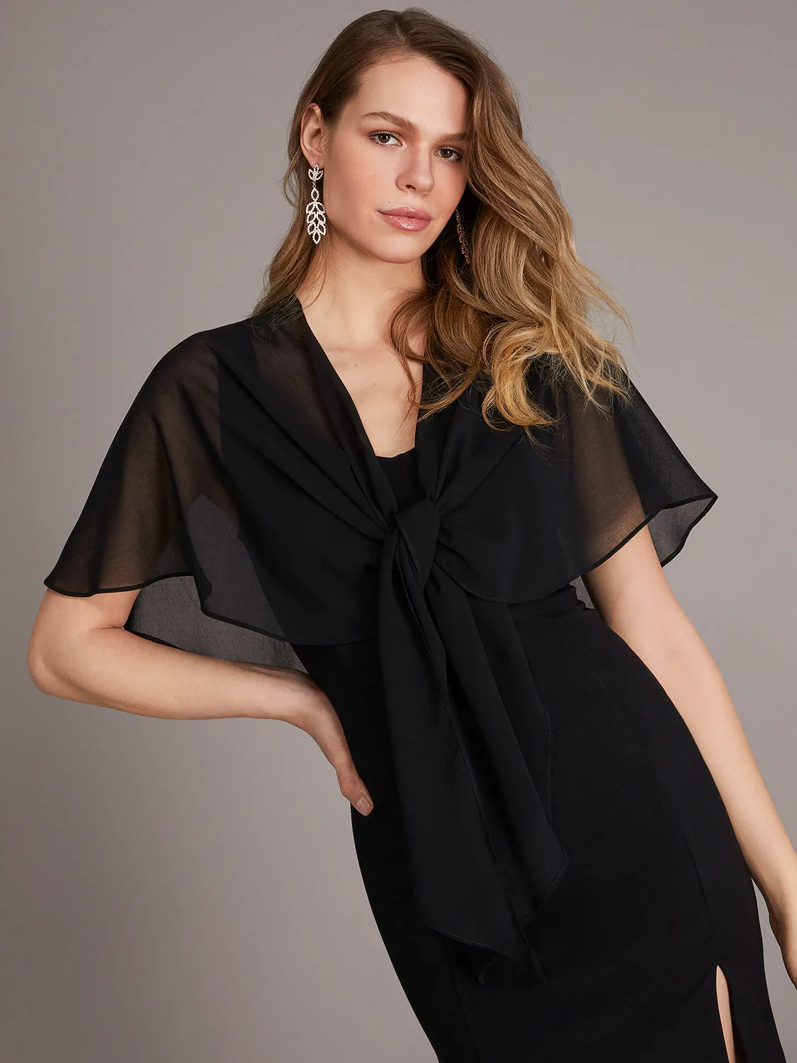Sheer Chiffon Cover Up sold by Suzy Shier product image thumbnail 4