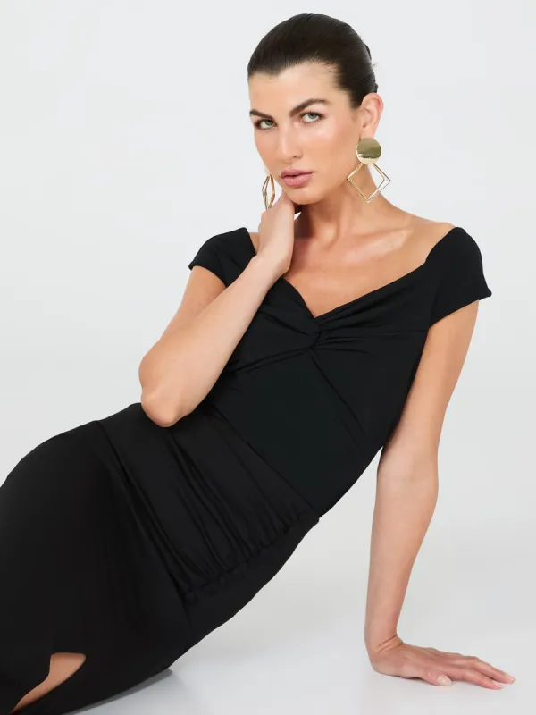 Off-The-Shoulder Twist-Front Top sold by Suzy Shier