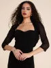 3/4 Sleeve Lace Back Mesh Cover-Up sold by Suzy Shier