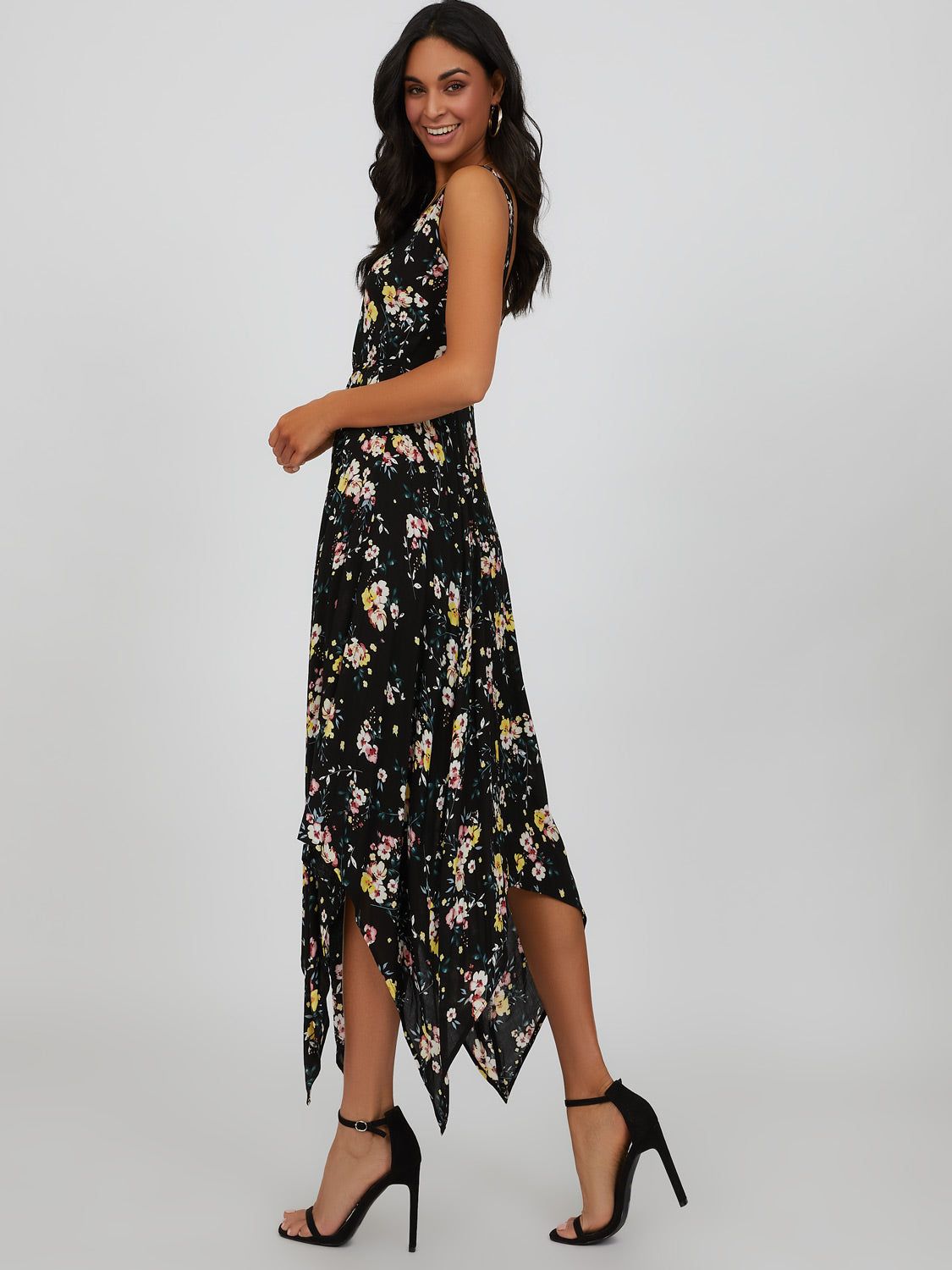 Floral Handkerchief Midi Dress sold by Suzy Shier product image thumbnail 2