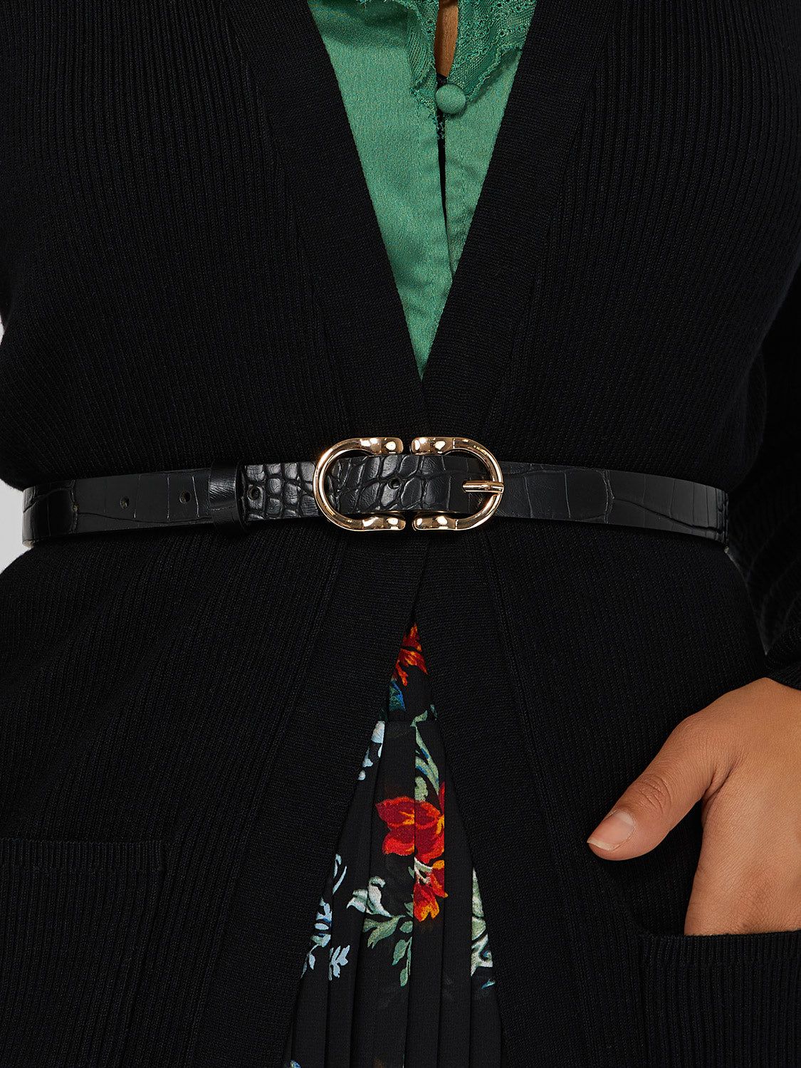 Double Horseshoe Buckle Belt sold by Suzy Shier