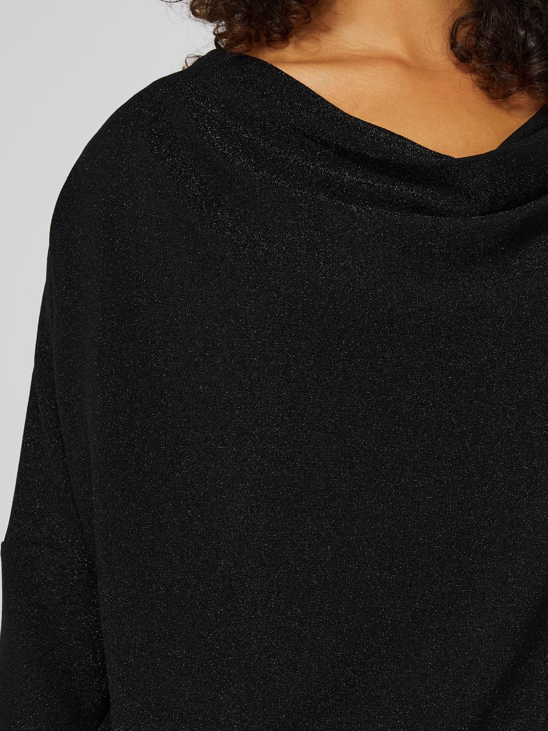 Glitter Dolman Sleeve Cowl Neck Top sold by Suzy Shier product image thumbnail 3