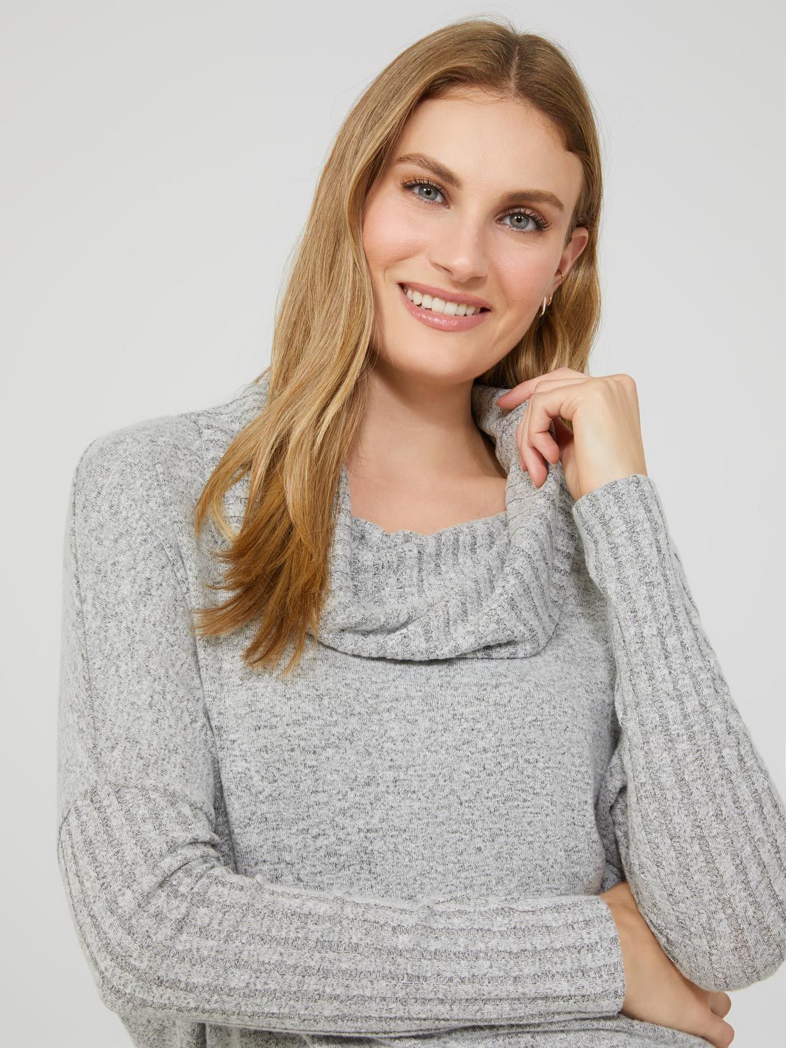 Cowl Neck Dolman Sleeve Tunic Top sold by Suzy Shier product image thumbnail 2