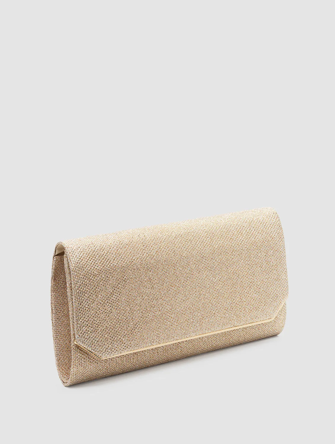 Glitter Mesh Geometric Flapover Bag sold by Suzy Shier product image thumbnail 4