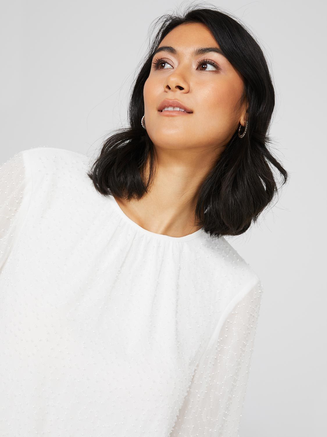 Beaded Chiffon Blouse sold by Suzy Shier product image thumbnail 2