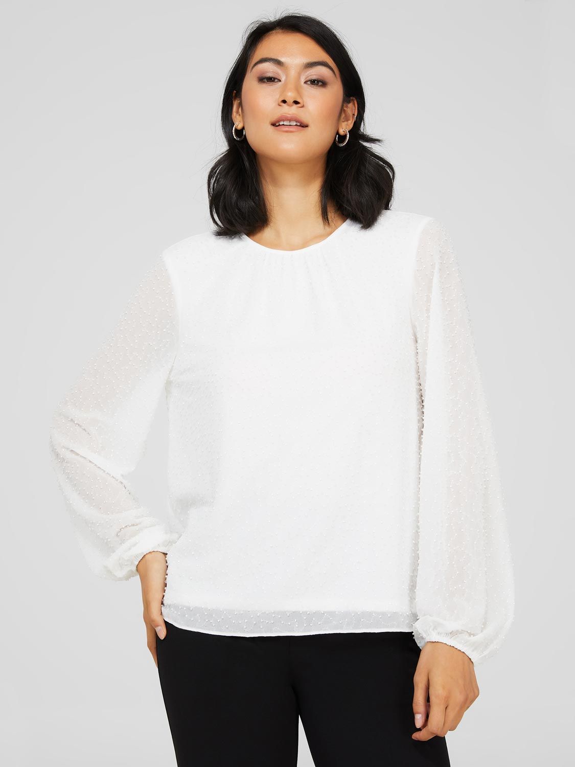 Beaded Chiffon Blouse sold by Suzy Shier product image thumbnail 3