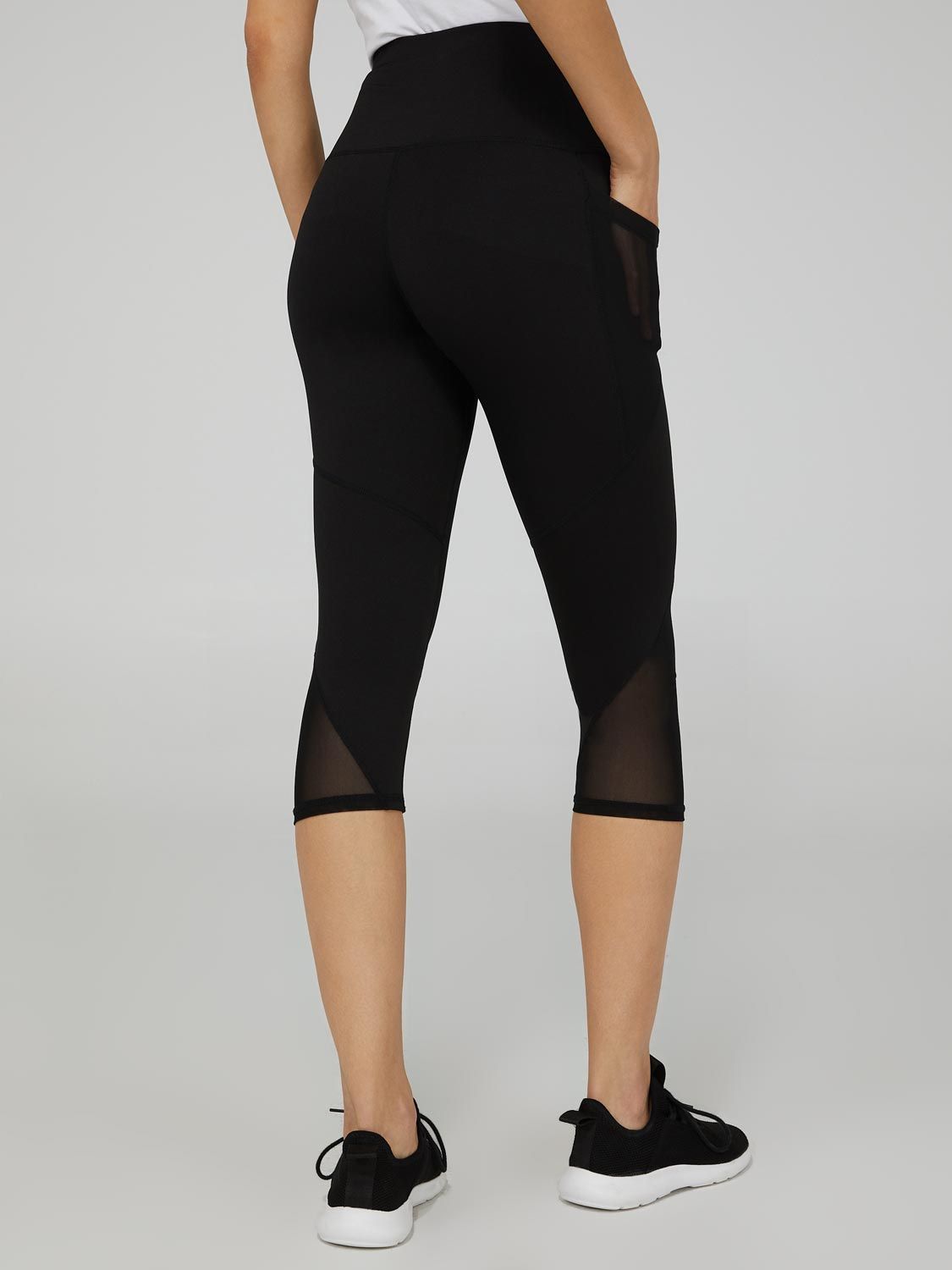 Capri Leggings With Mesh Siding sold by Suzy Shier product image thumbnail 4
