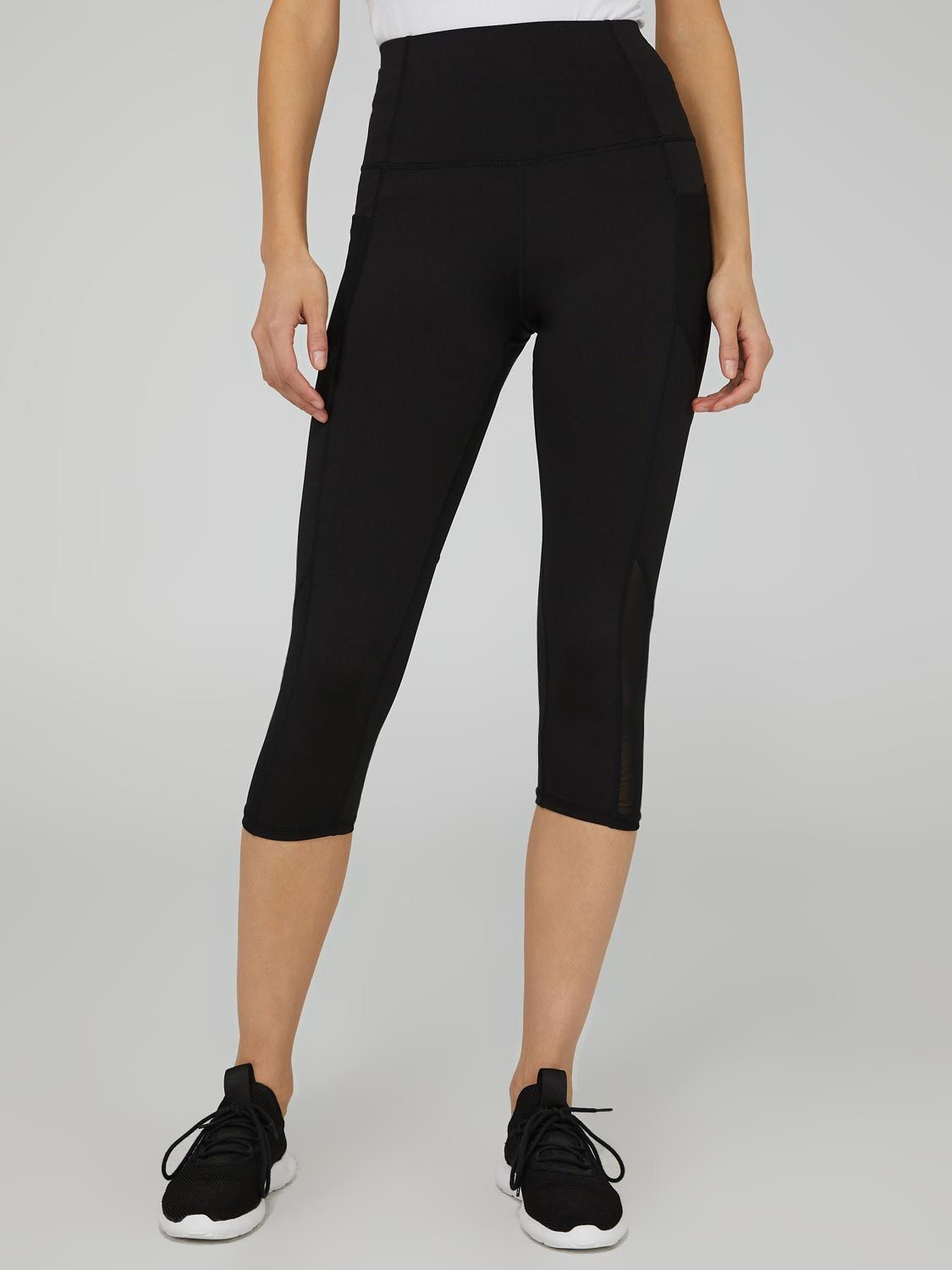 Capri Leggings With Mesh Siding sold by Suzy Shier product image thumbnail 3