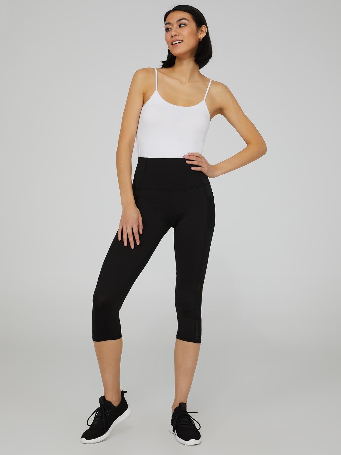 Capri Leggings With Mesh Siding sold by Suzy Shier