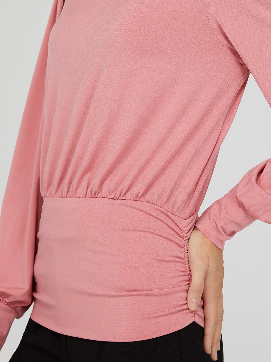 Keyhole Front Mock Neck Top sold by Suzy Shier product image thumbnail 6