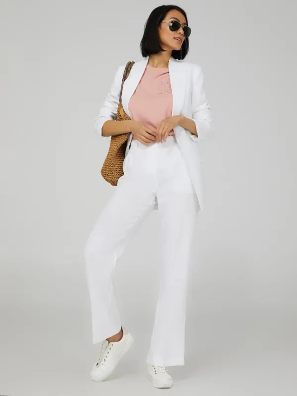 Linen Wide Leg Pants sold by Suzy Shier