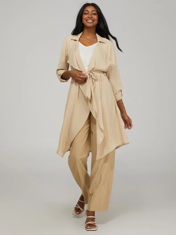 Long Chiffon Duster sold by Suzy Shier