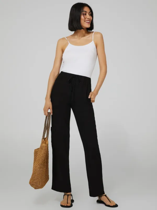 High-Waisted Wide Leg Cargo Pants sold by Suzy Shier