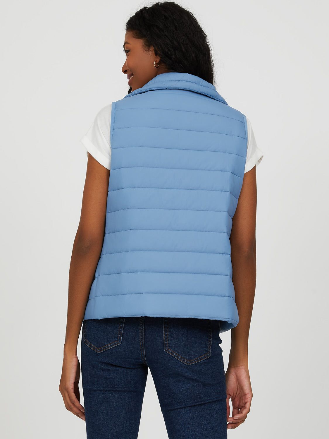 Sleeveless Lightweight Puffer Vest sold by Suzy Shier product image thumbnail 5