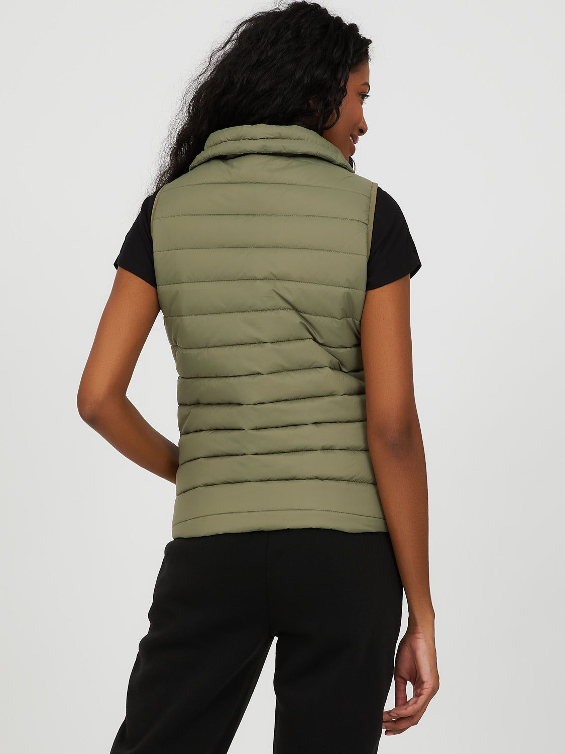 Sleeveless Lightweight Puffer Vest sold by Suzy Shier product image thumbnail 9