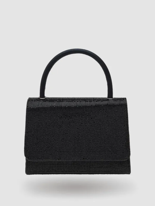 Jewelled Flapover Handle Bag sold by Suzy Shier