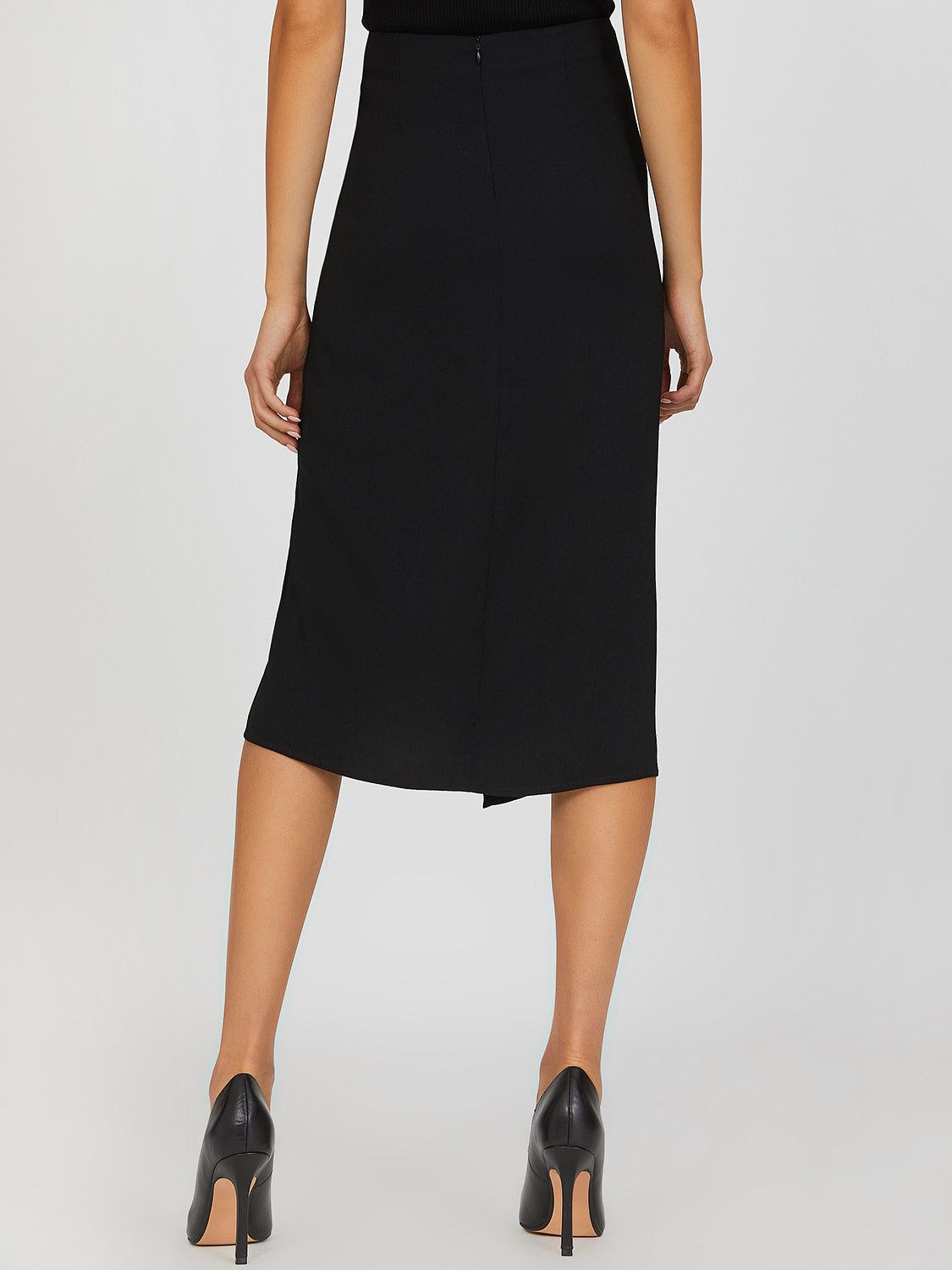 Front Knot Midi Skirt sold by Suzy Shier product image thumbnail 4