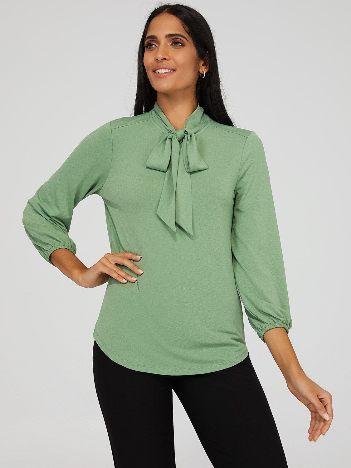Bow Neck Top sold by Suzy Shier product image thumbnail 4