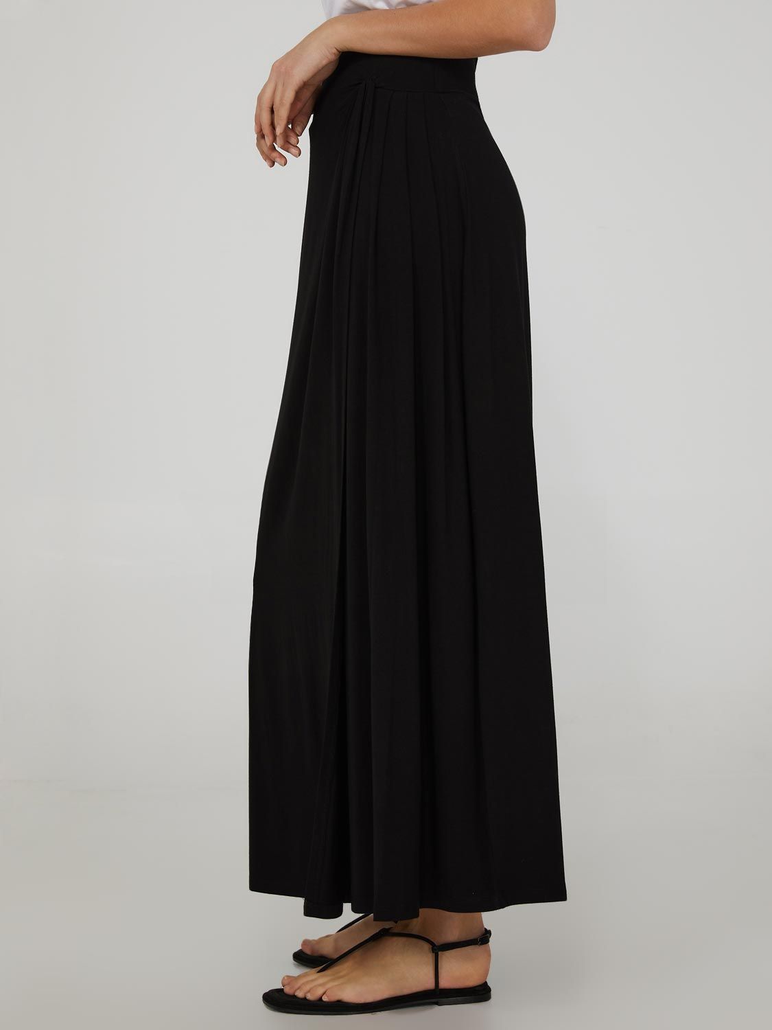 Side Knot Pleated Maxi Skirt sold by Suzy Shier product image thumbnail 3