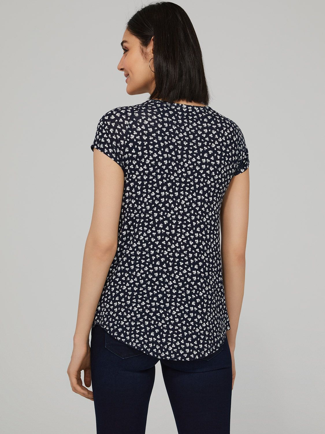 Ditsy Print T-Shirt sold by Suzy Shier product image thumbnail 4