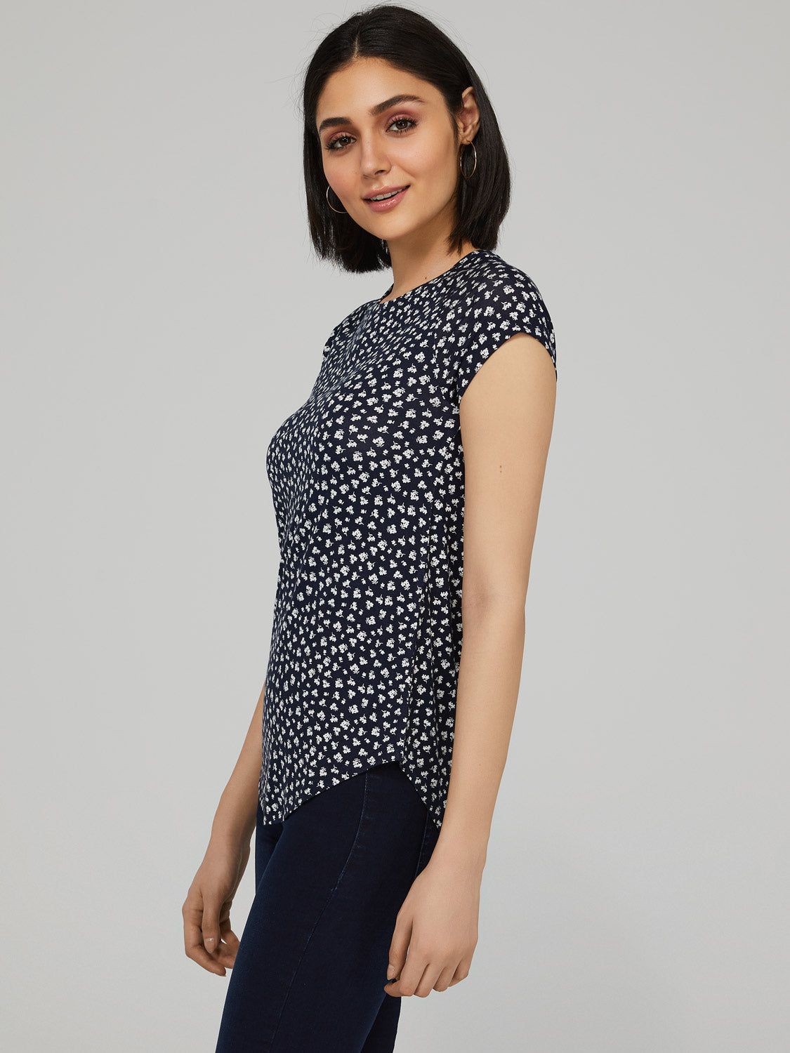 Ditsy Print T-Shirt sold by Suzy Shier product image thumbnail 3