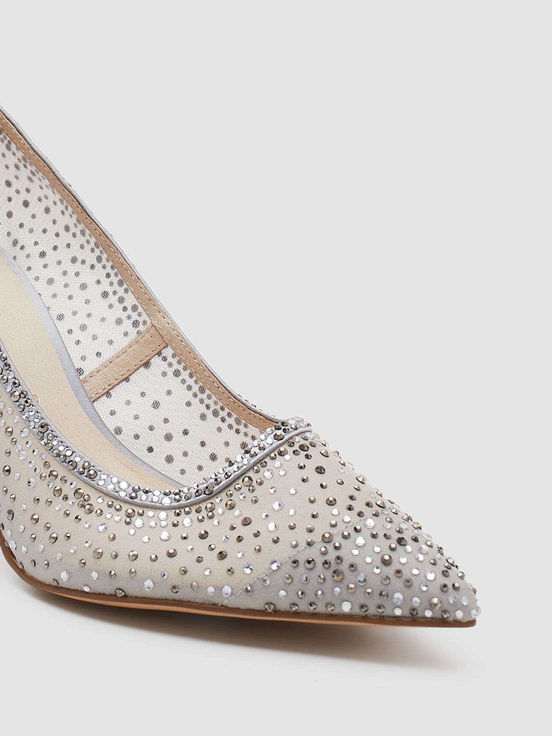 Pointed Toe Jewelled Mesh Pump sold by Suzy Shier product image thumbnail 3