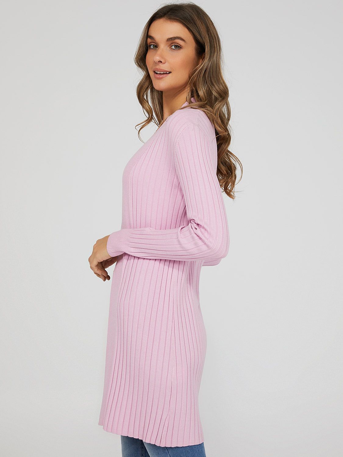 Ribbed Open Front Cardigan sold by Suzy Shier product image thumbnail 4