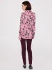 Floral Print Chiffon Button-Front Blouse sold by Suzy Shier