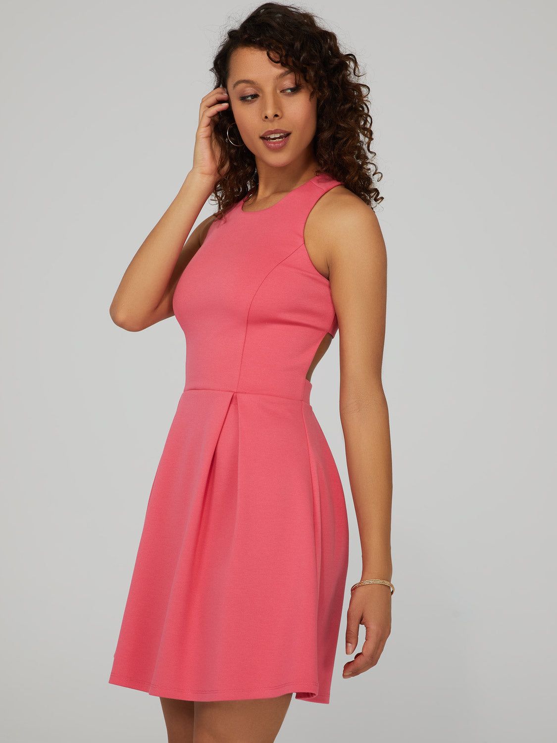 Cut-Out Back Skater Dress sold by Suzy Shier product image thumbnail 2