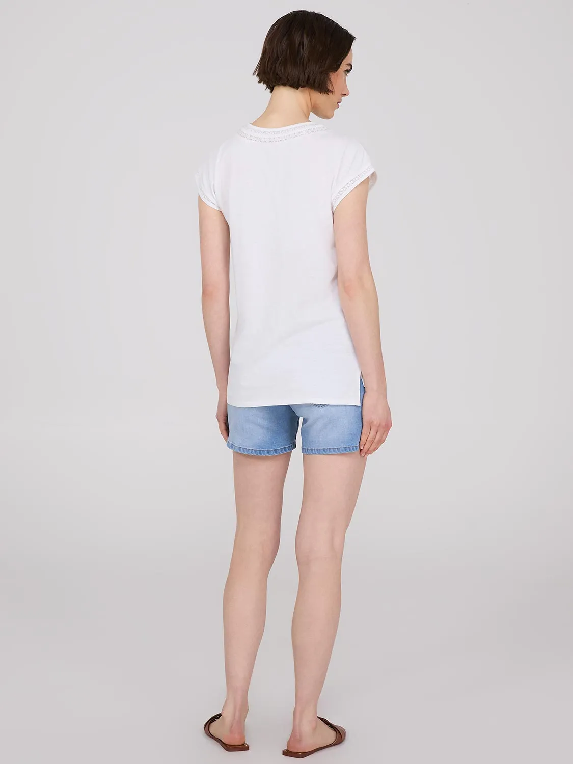 Dolman Sleeve Top With Crochet Details sold by Suzy Shier product image thumbnail 5