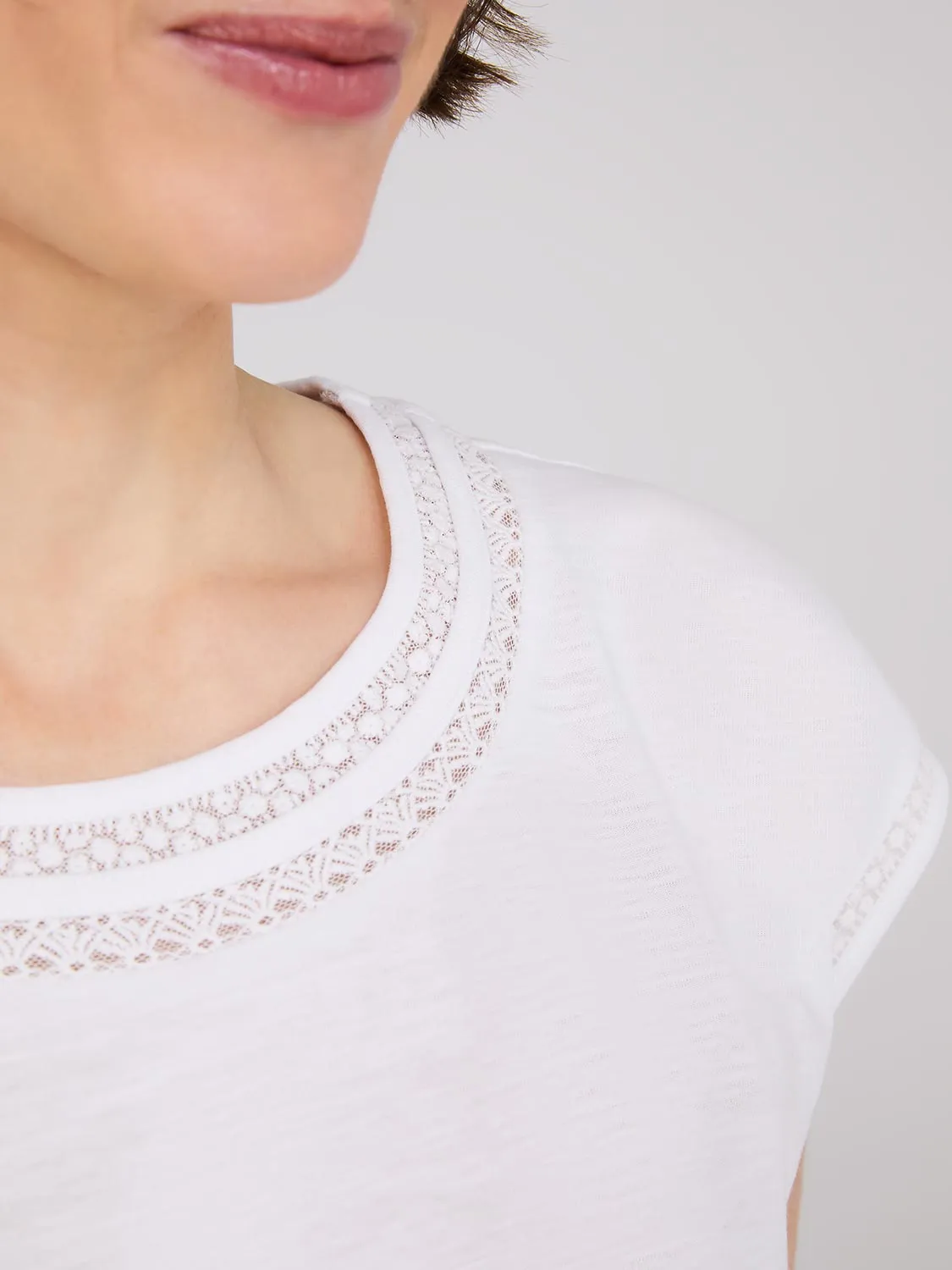 Dolman Sleeve Top With Crochet Details sold by Suzy Shier product image thumbnail 3