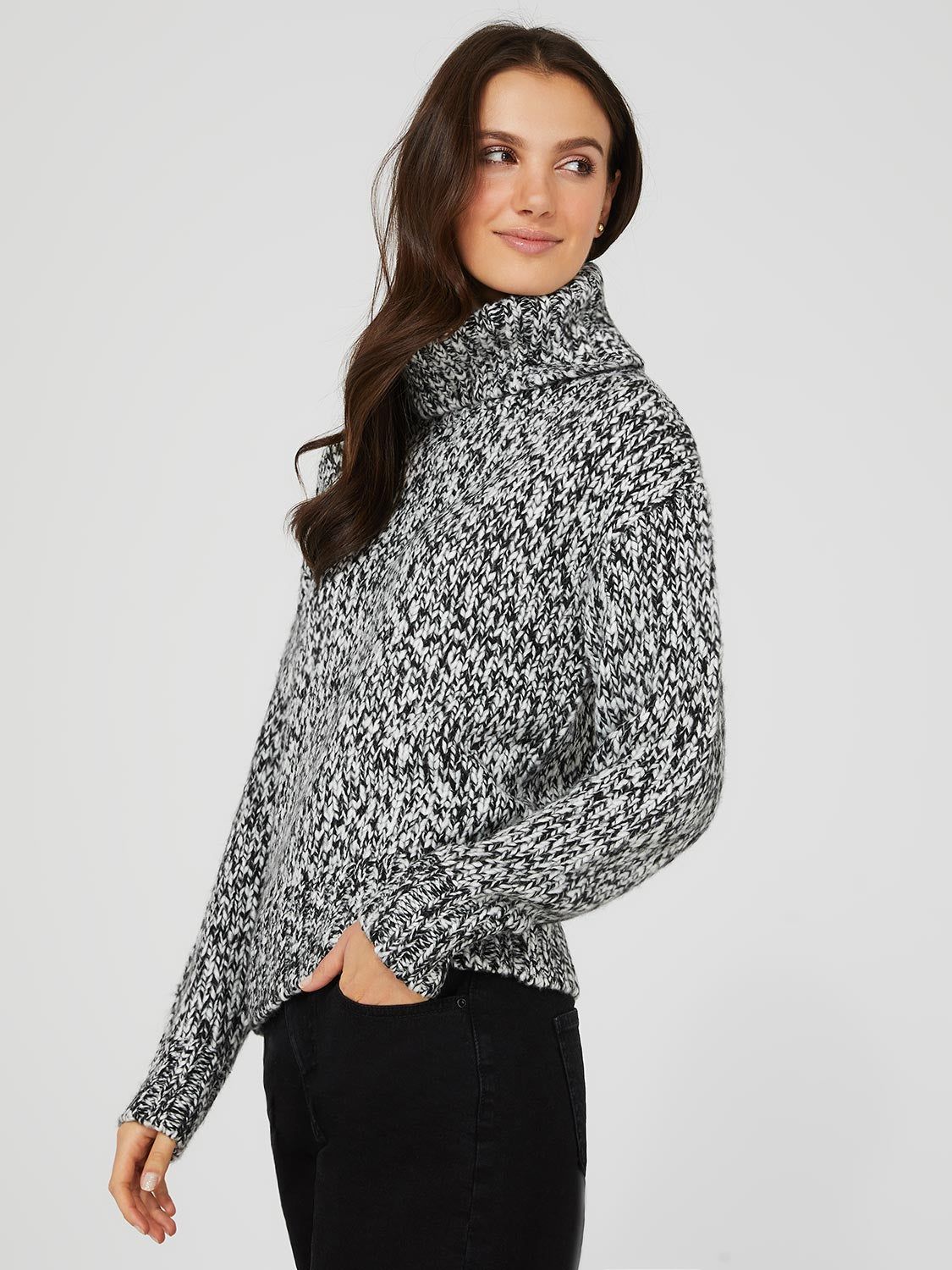 Boucle Turtleneck Sweater sold by Suzy Shier product image thumbnail 5