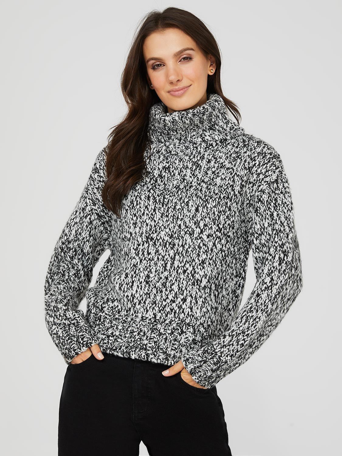 Boucle Turtleneck Sweater sold by Suzy Shier product image thumbnail 4
