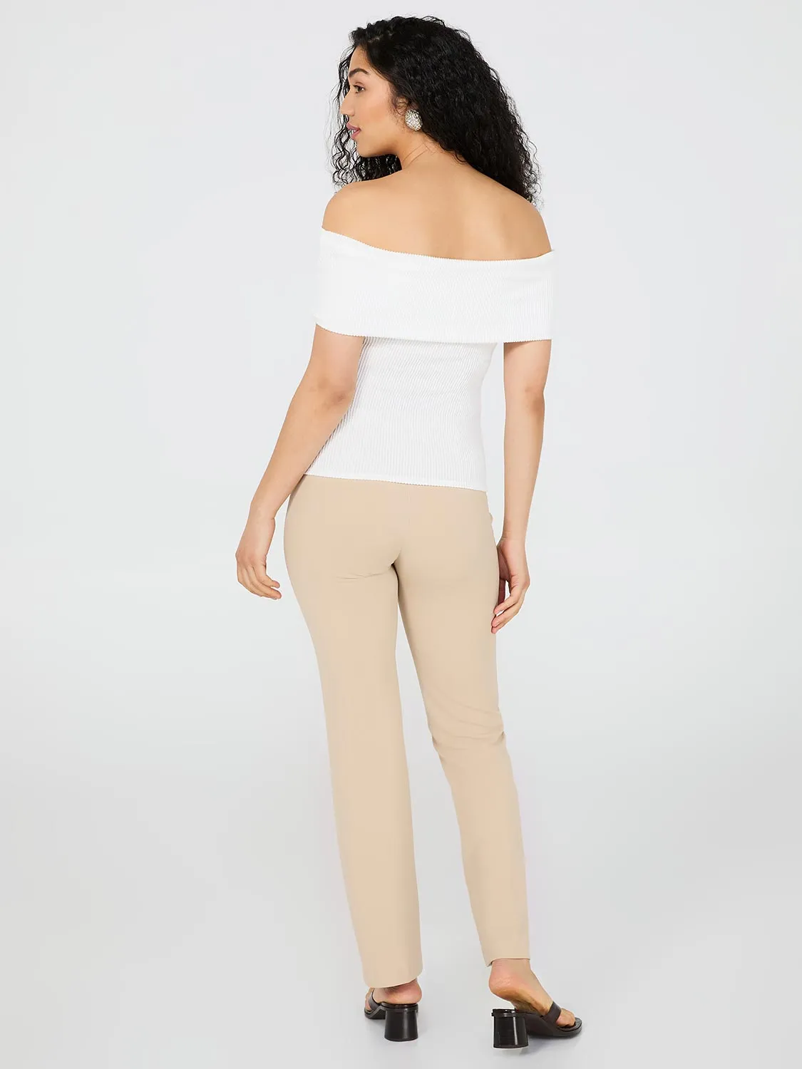 Ribbed Off-The-Shoulder Top sold by Suzy Shier product image thumbnail 4