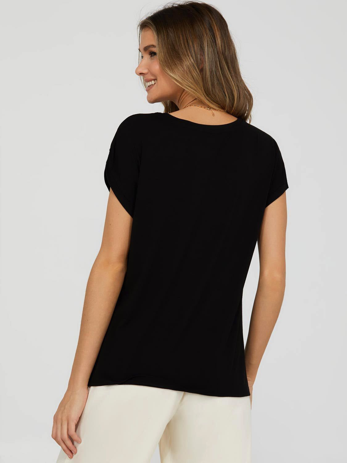 Cuffed Dolman Sleeve T-Shirt sold by Suzy Shier product image thumbnail 4