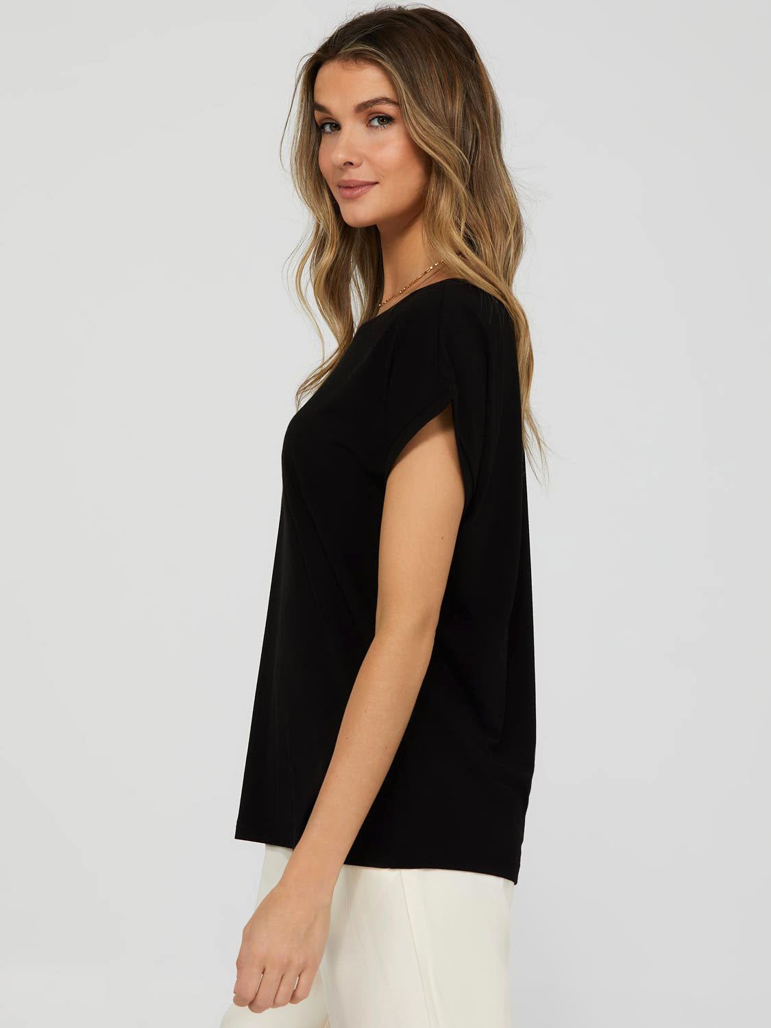 Cuffed Dolman Sleeve T-Shirt sold by Suzy Shier product image thumbnail 3
