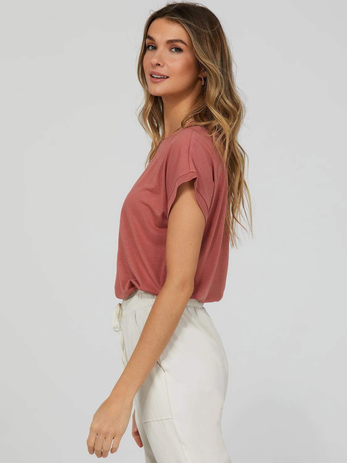 Cuffed Dolman Sleeve T-Shirt sold by Suzy Shier product image thumbnail 11