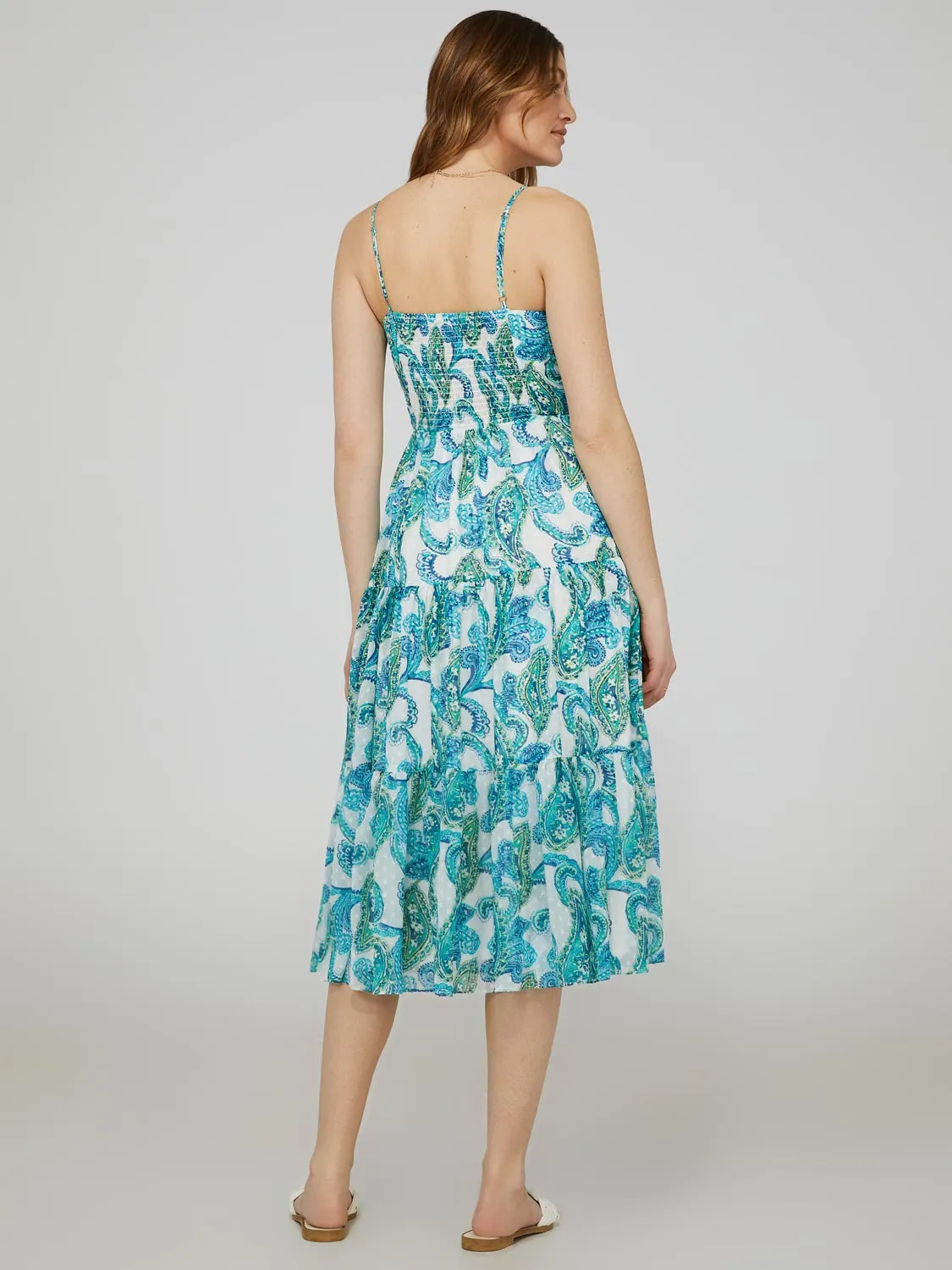 Printed 3-Tier Midi Dress sold by Suzy Shier product image thumbnail 5
