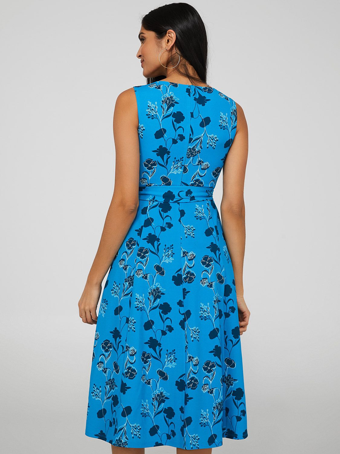 Printed A-Line Skirt Dress With Side Pockets sold by Suzy Shier product image thumbnail 5