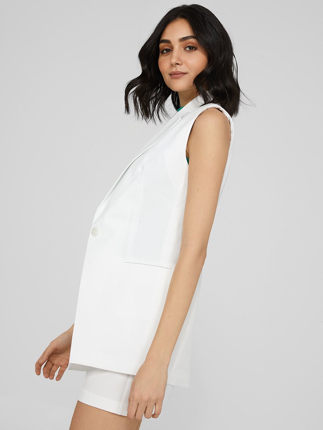 Sleeveless One-Button Blazer sold by Suzy Shier product image thumbnail 3