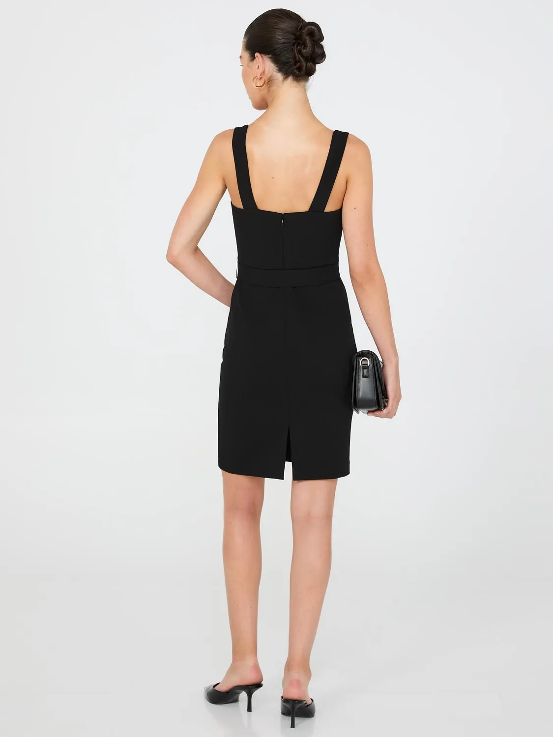 Sweetheart Neckline Belted Sheath Dress sold by Suzy Shier product image thumbnail 4