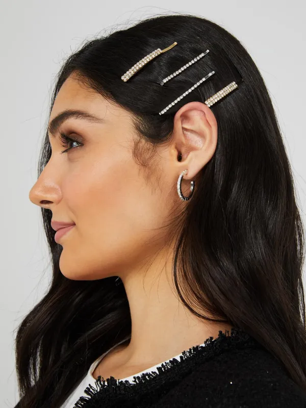 4-Pack Of Assorted Hair Clips sold by Suzy Shier