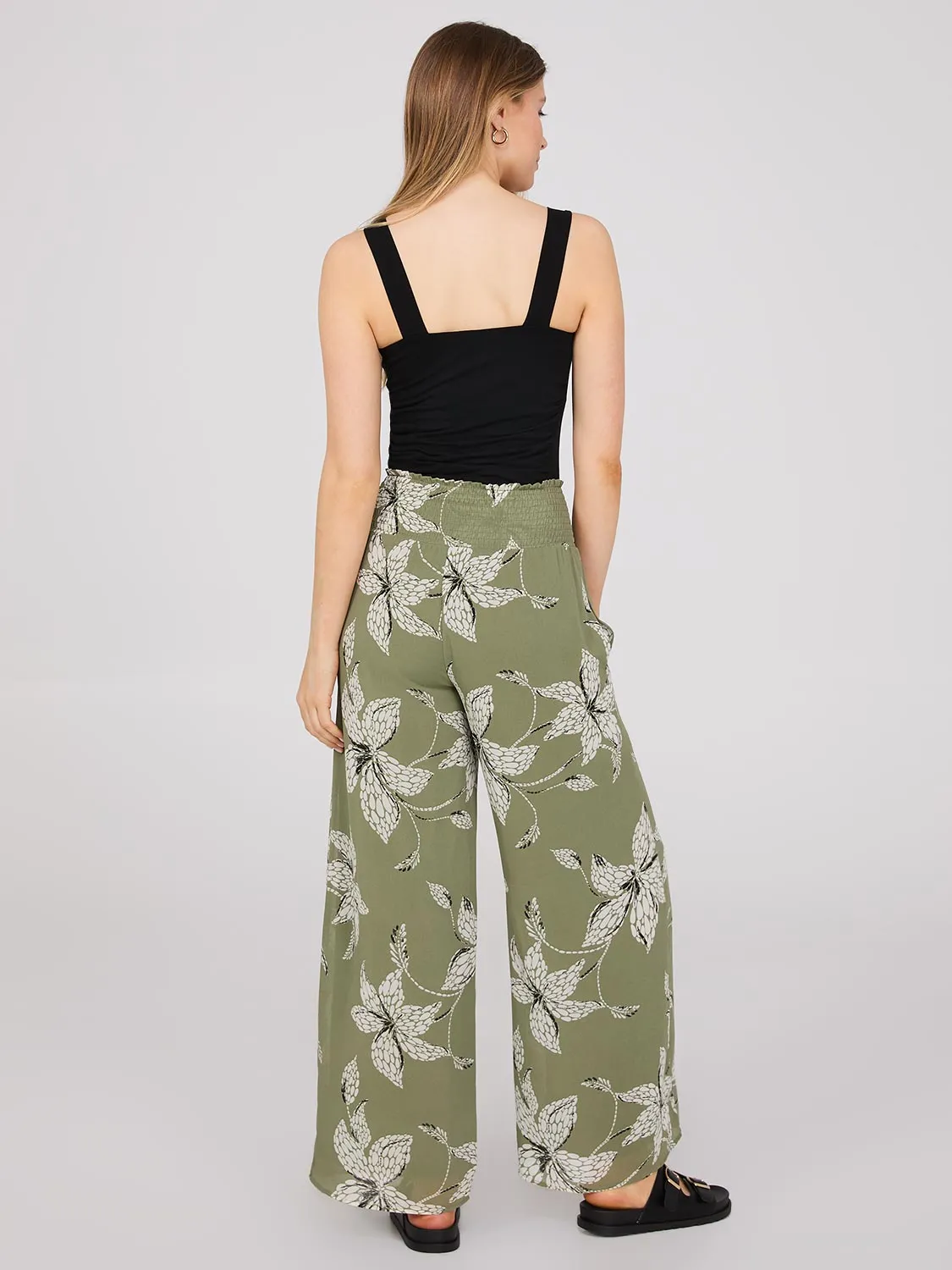 Floral Print Chiffon Palazzo Pants sold by Suzy Shier product image thumbnail 5