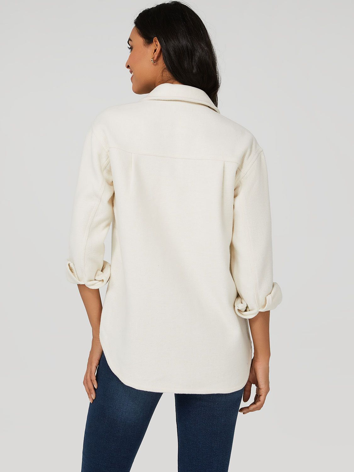 Textured Button-Down Shacket sold by Suzy Shier product image thumbnail 8