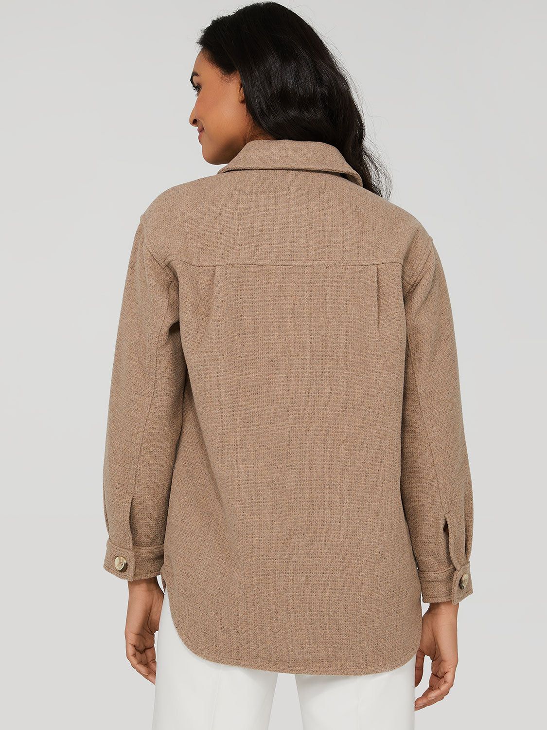 Textured Button-Down Shacket sold by Suzy Shier product image thumbnail 12