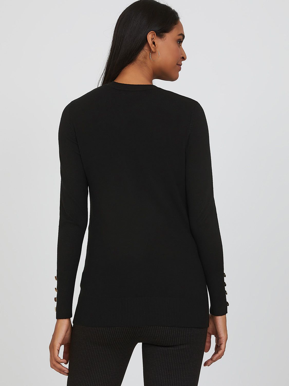 Long Sleeve Crew Neck Cardigan sold by Suzy Shier product image thumbnail 12